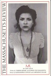 Photo og "Nancy" by Harry Gamboa; Cover of SUmmer 2012 issue of The MAssachusetts REview